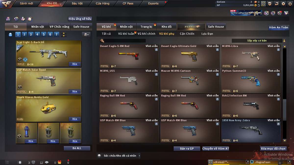 shop acc cf uy tin gia re